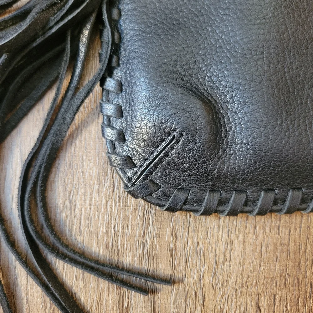 HOBO Black Leather Crossbody Bag